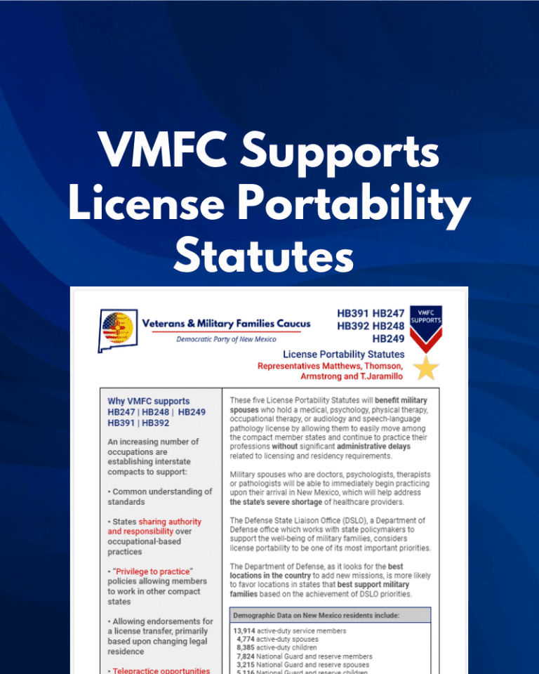 Read more about the article VMFC Supports License Portability Statutes