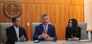 Senator Ben Ray Lujan (l) Senator Martin Heinrich (c) Representative Teresa Leger Fernandez (r)